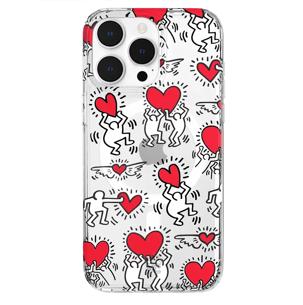 Keith Haring Heart-ist iPhone Case