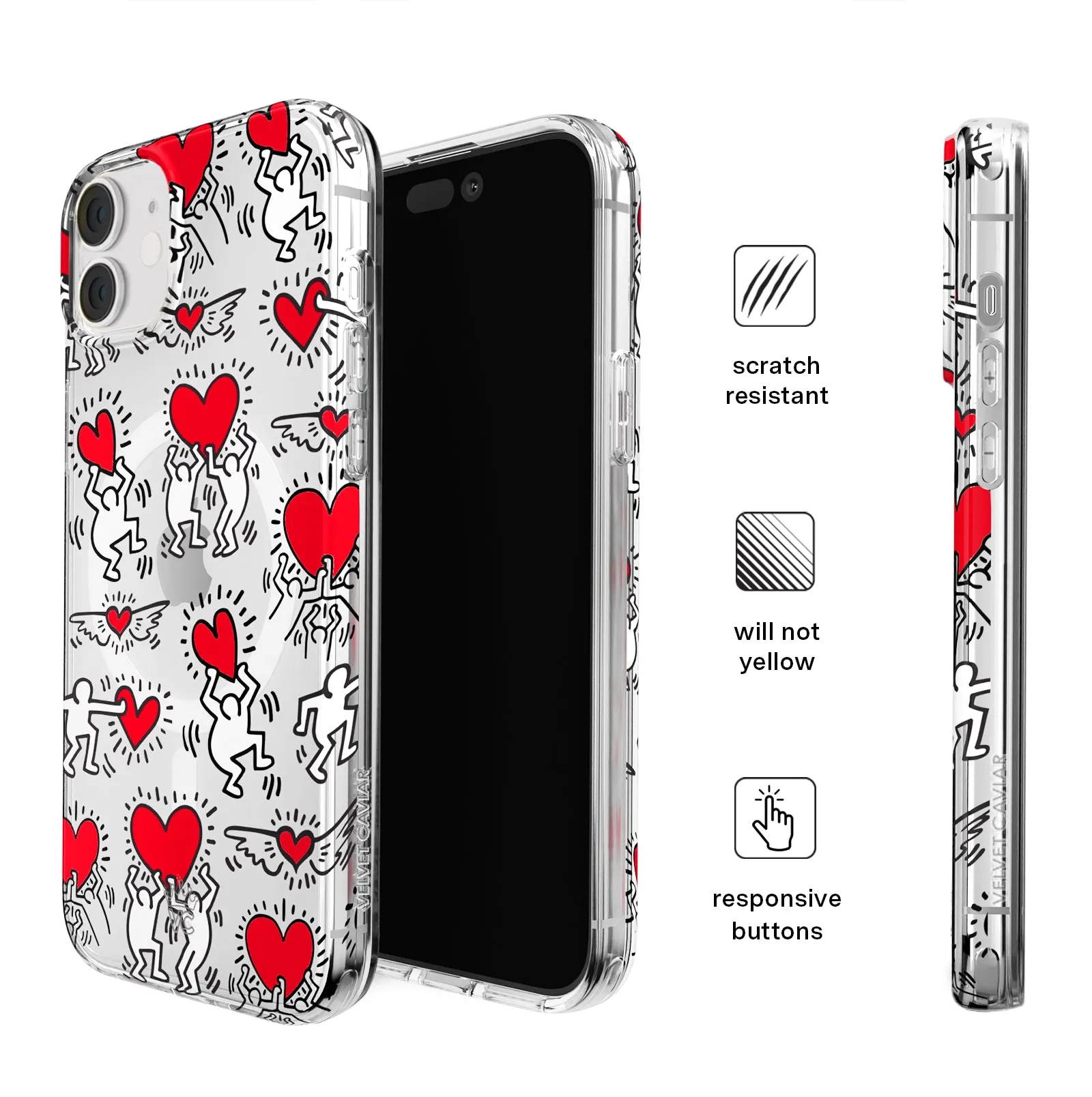 Keith Haring Heart-ist iPhone Case