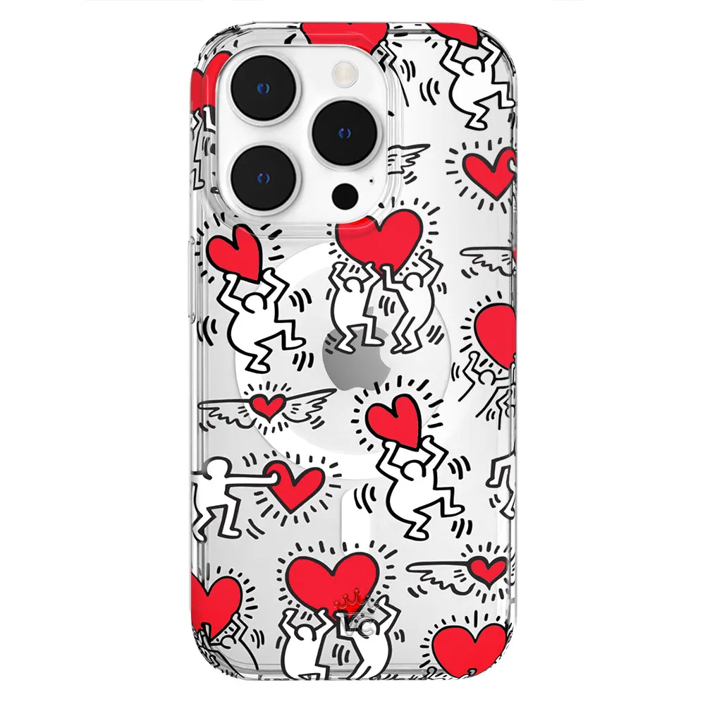 Keith Haring Heart-ist iPhone Case