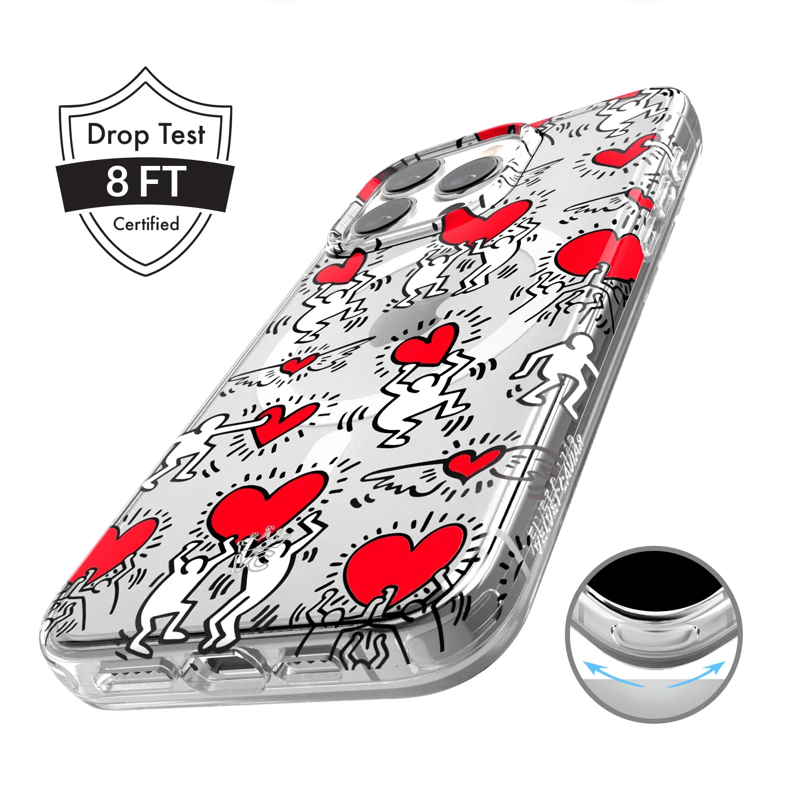 Keith Haring Heart-ist iPhone Case