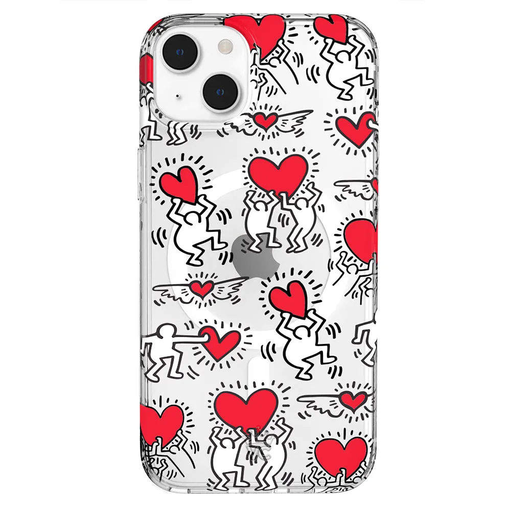 Keith Haring Heart-ist iPhone Case