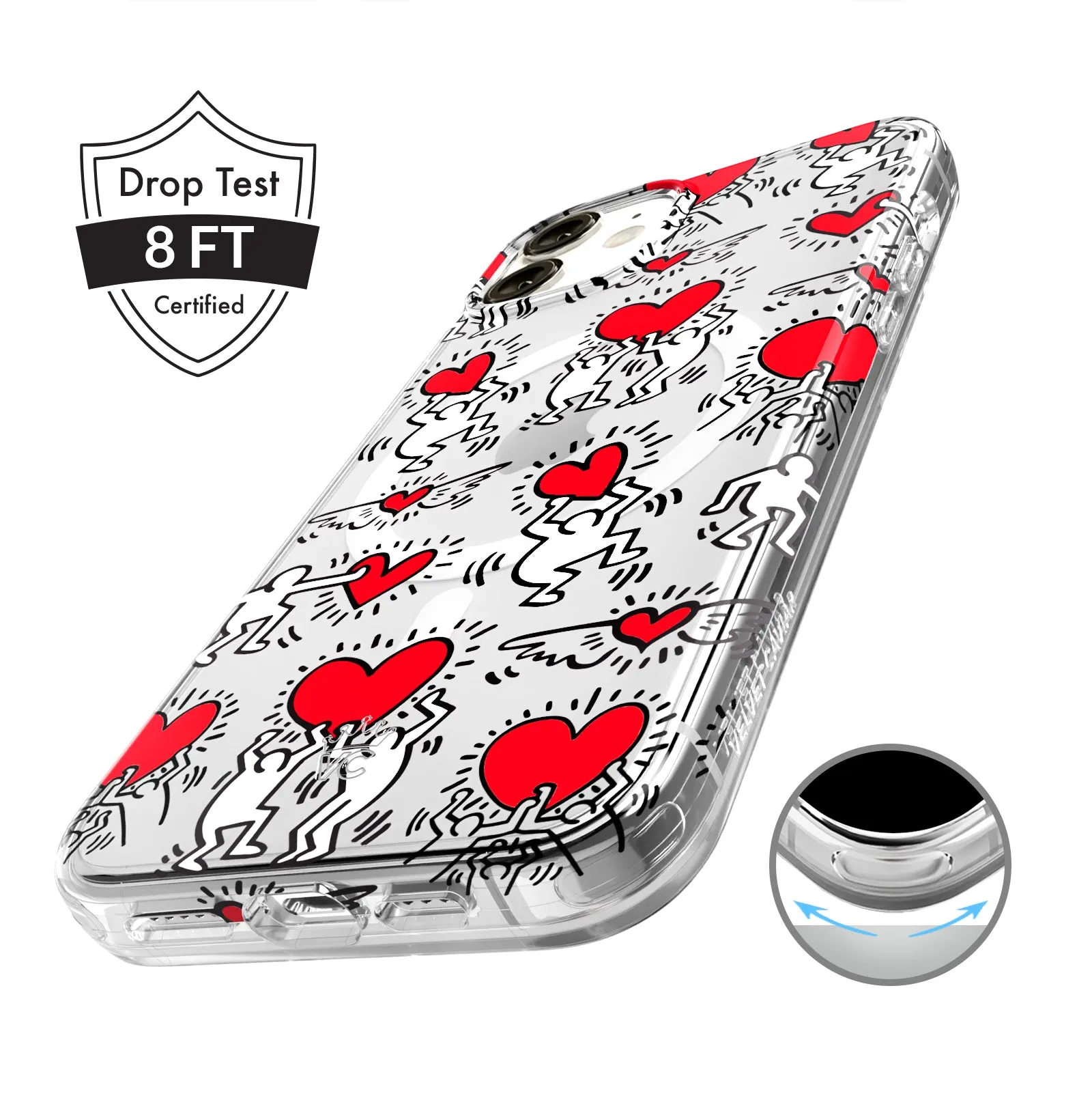 Keith Haring Heart-ist iPhone Case