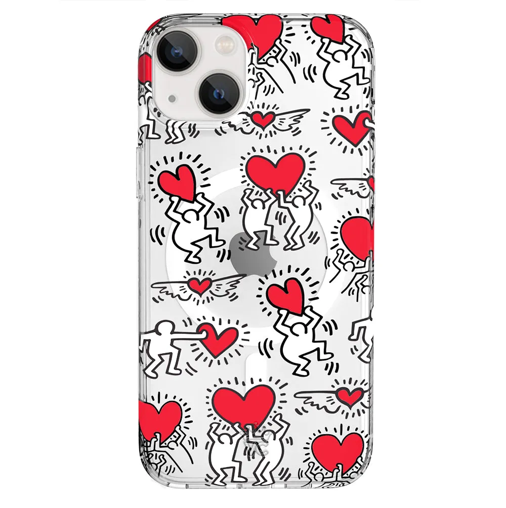 Keith Haring Heart-ist iPhone Case