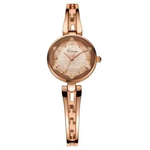 KIMIO KW6033S Fashion Women Quartz Watch Dimensional Mirror Ladies Dress Bracelet Watch