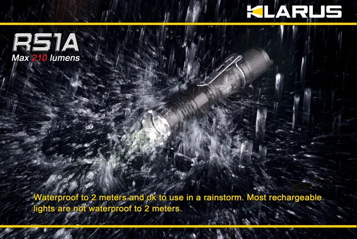 Klarus RS1A XP-G2 AA Rechargeable 210 Lumen LED Flashlight