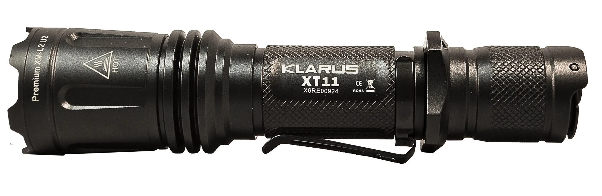 Klarus XT11 Stealth Black CREE XM-L2 U2 LED Flashlight 1060 Lumens - with battery