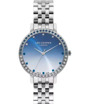 Lee Cooper  Women's Watch Multicolor Dial Silver Metal Strap, LC07590.390