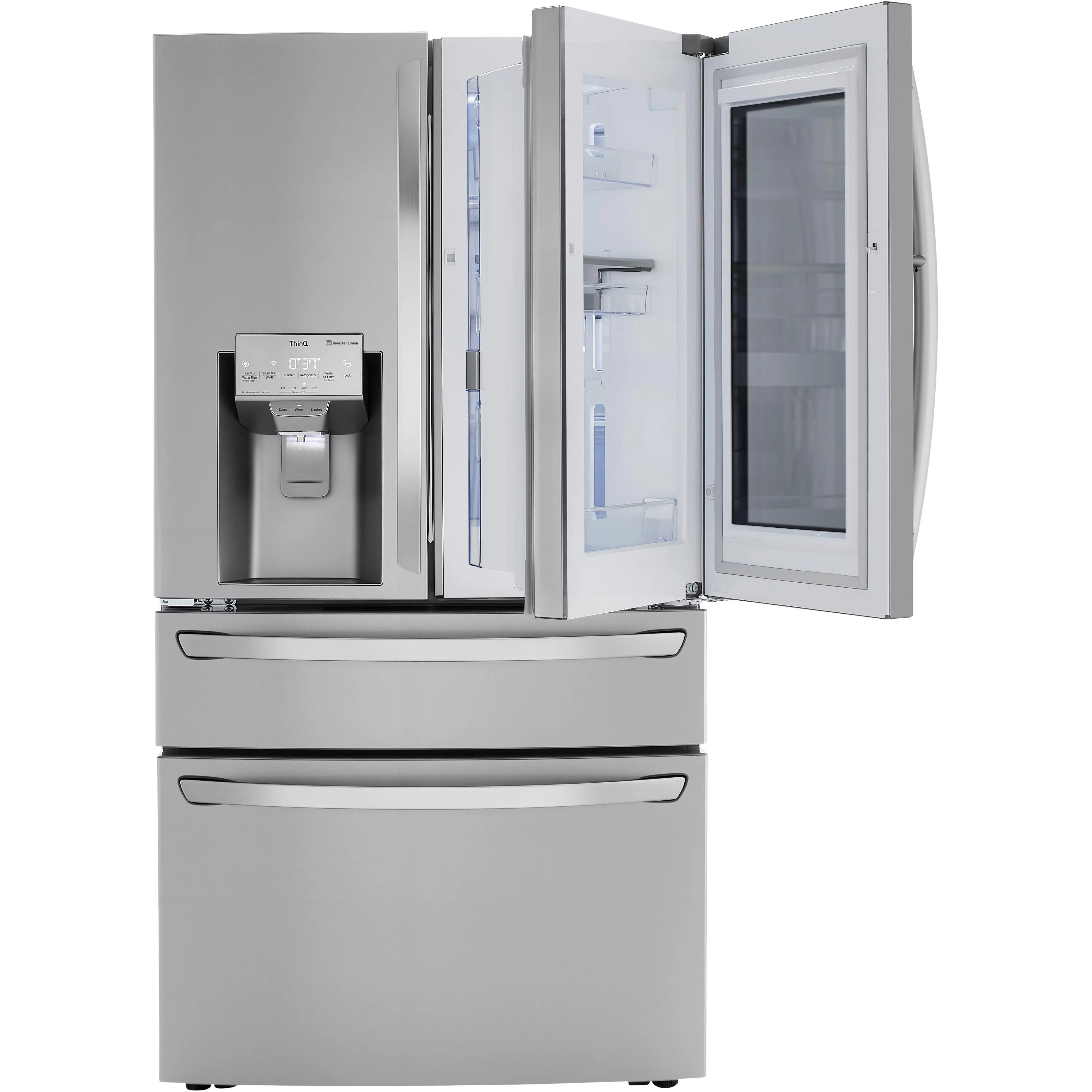 LG 23 cu. ft. Counter-Depth French 4-Door Refrigerator with InstaView™ Door-in-Door® LRMVC2306S