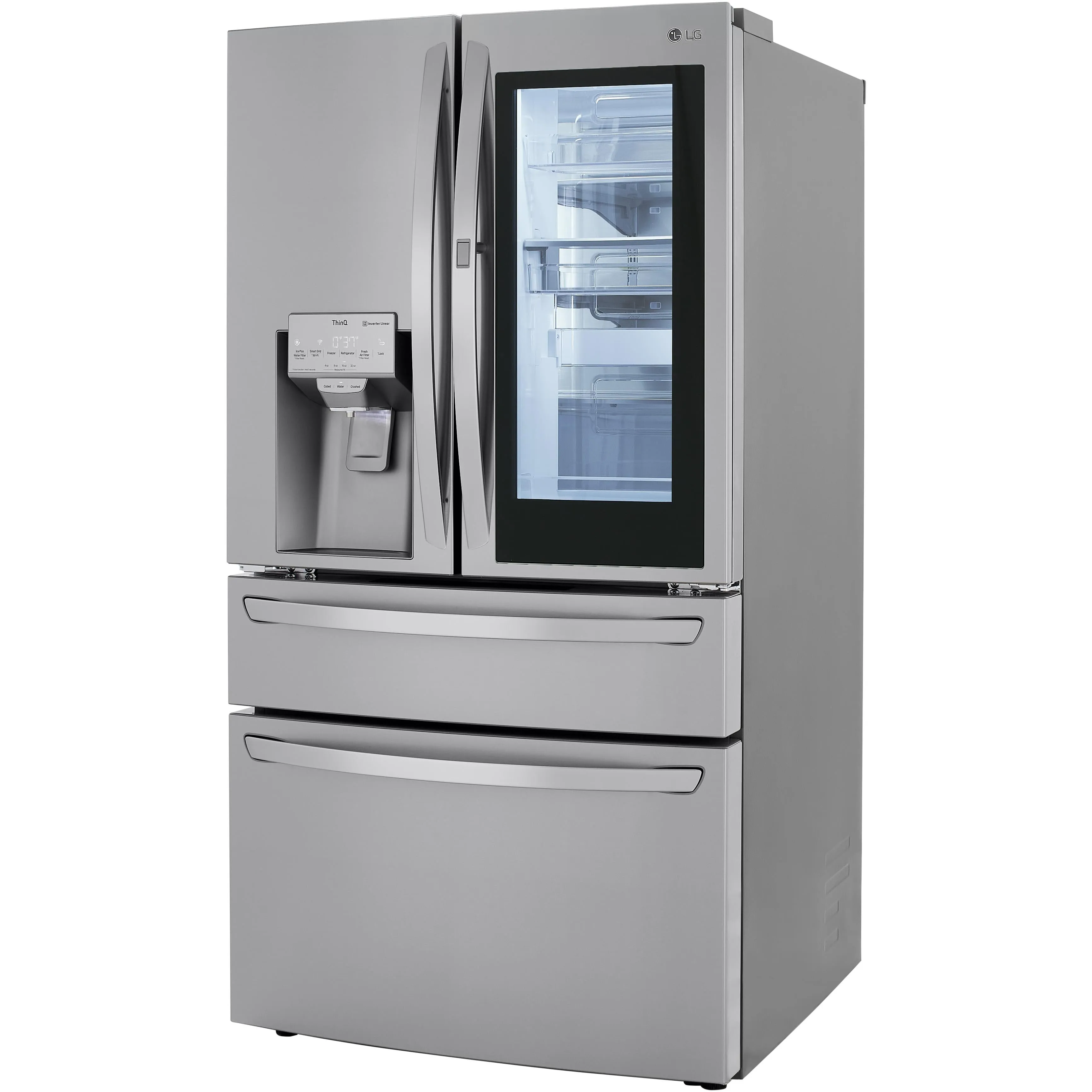 LG 23 cu. ft. Counter-Depth French 4-Door Refrigerator with InstaView™ Door-in-Door® LRMVC2306S