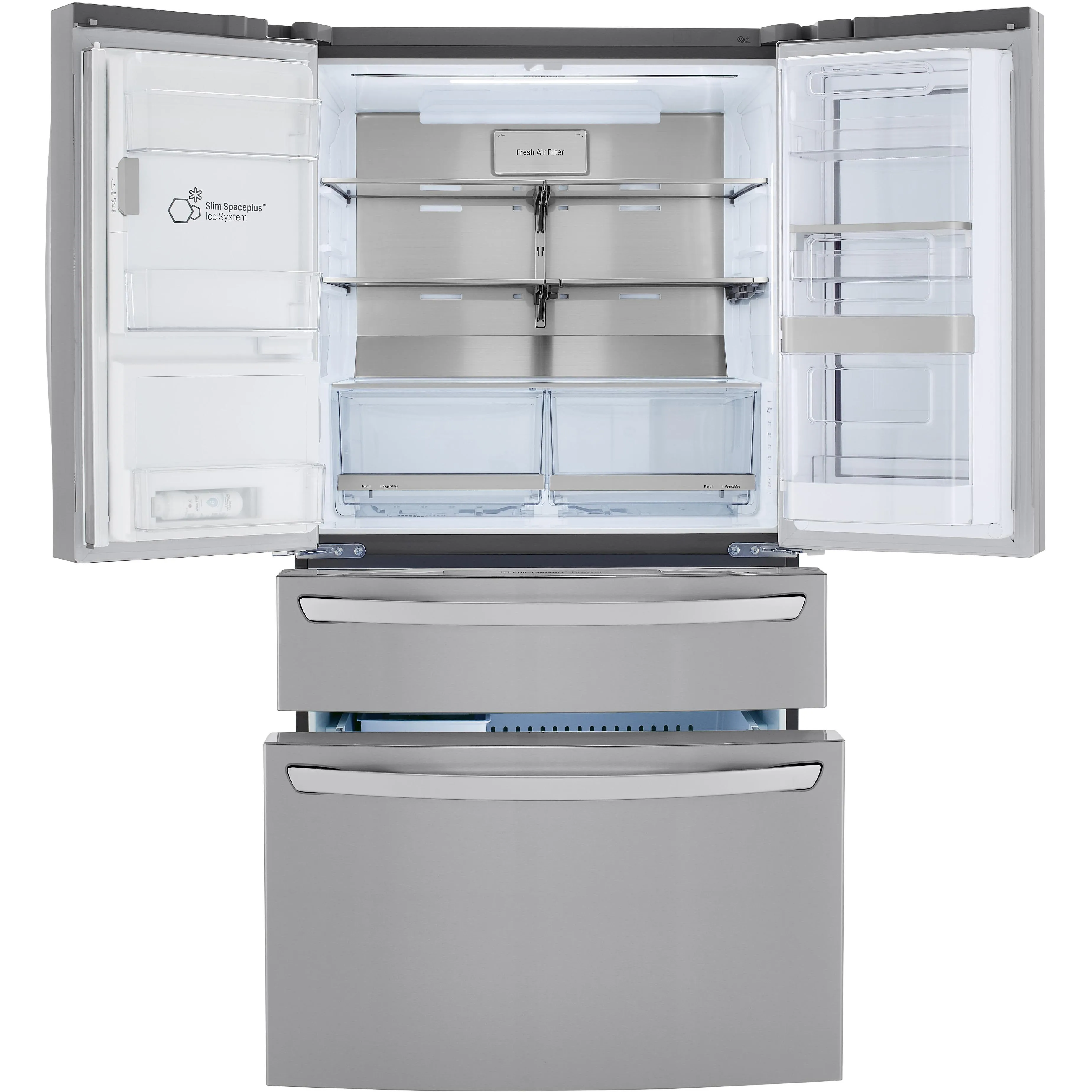 LG 23 cu. ft. Counter-Depth French 4-Door Refrigerator with InstaView™ Door-in-Door® LRMVC2306S