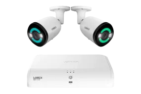 Lorex 4K  12MP 16 Camera Capable (8 Wired   8 Fusion Wi-Fi ) 2TB Wired NVR System with H30 IP Bullet Cameras