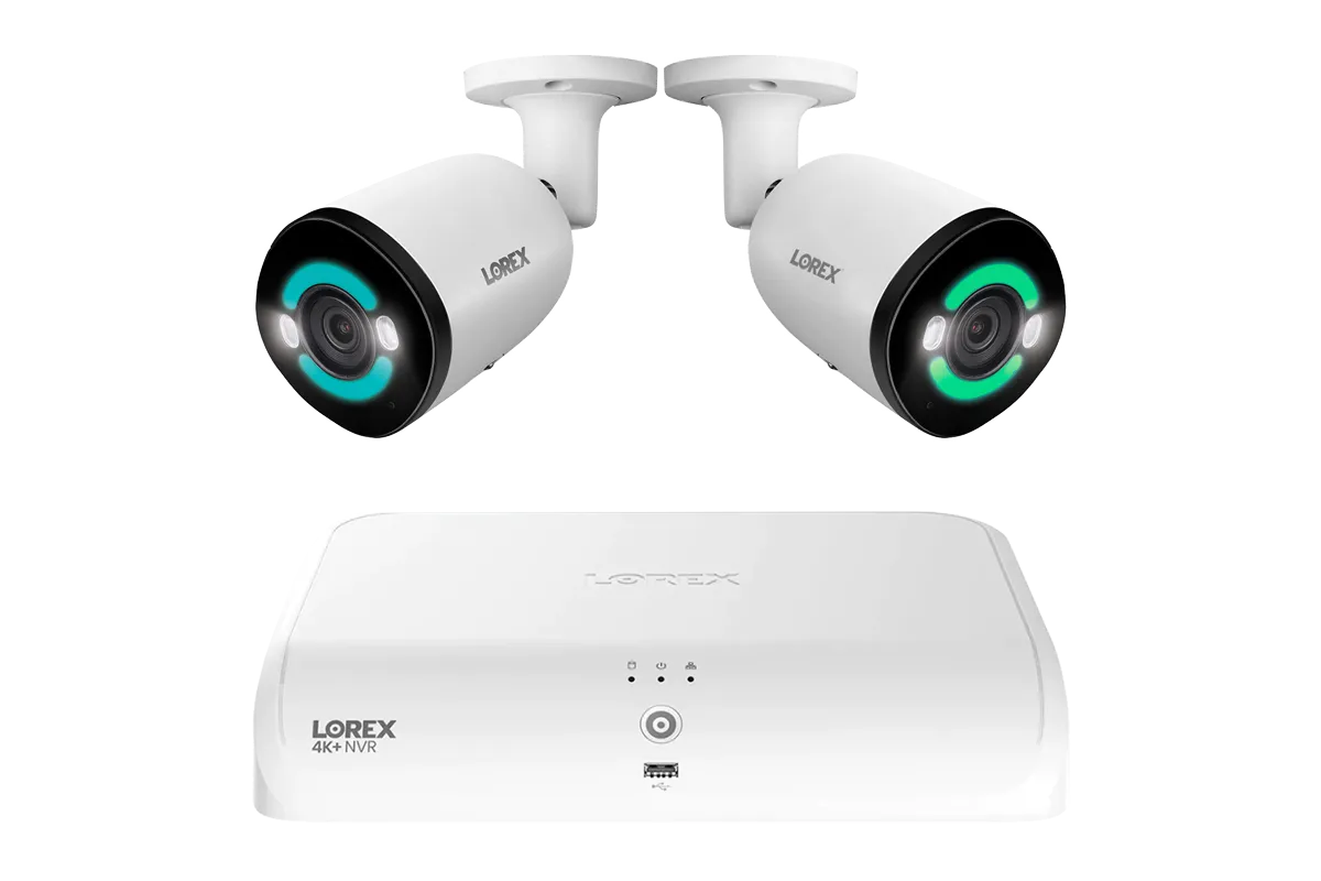 Lorex 4K  12MP 16 Camera Capable (8 Wired   8 Fusion Wi-Fi ) 2TB Wired NVR System with H30 IP Bullet Cameras