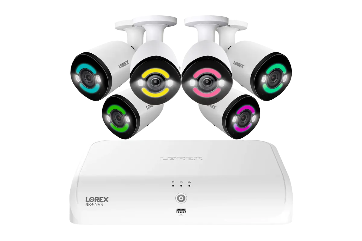 Lorex 4K  12MP 16 Camera Capable (8 Wired   8 Fusion Wi-Fi ) 2TB Wired NVR System with H30 IP Bullet Cameras