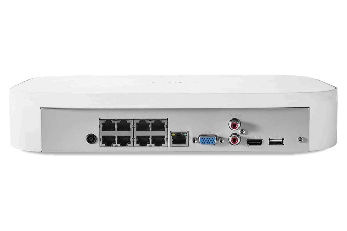 Lorex Fusion 4K 8-Channel 2TB Wired NVR System with Four 4K IP Cameras   Two 2K Wi-Fi Indoor Cameras