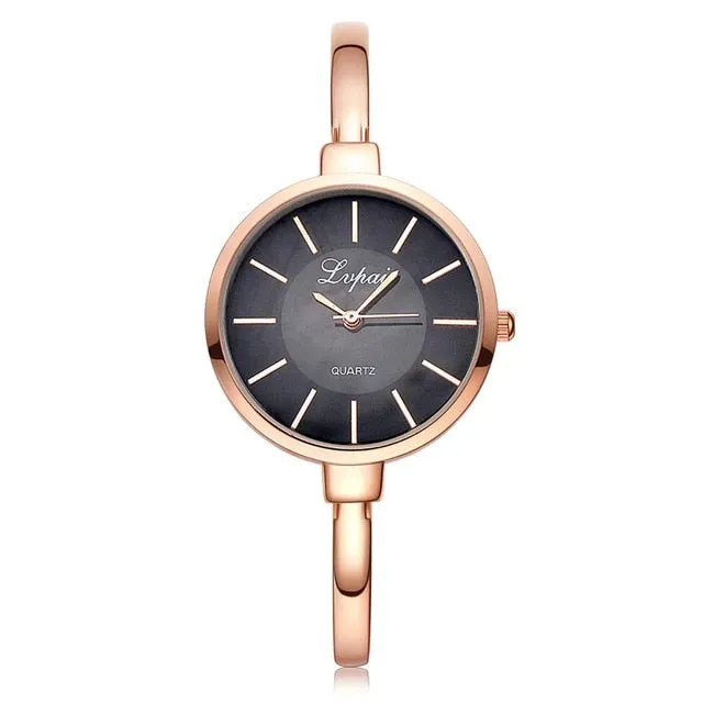 Lvpai Rose Gold Women Bracelet Watches Fashion Luxury Quartz-Watches Brand Ladies Casual Dress Sport Watch Clock Dropshiping