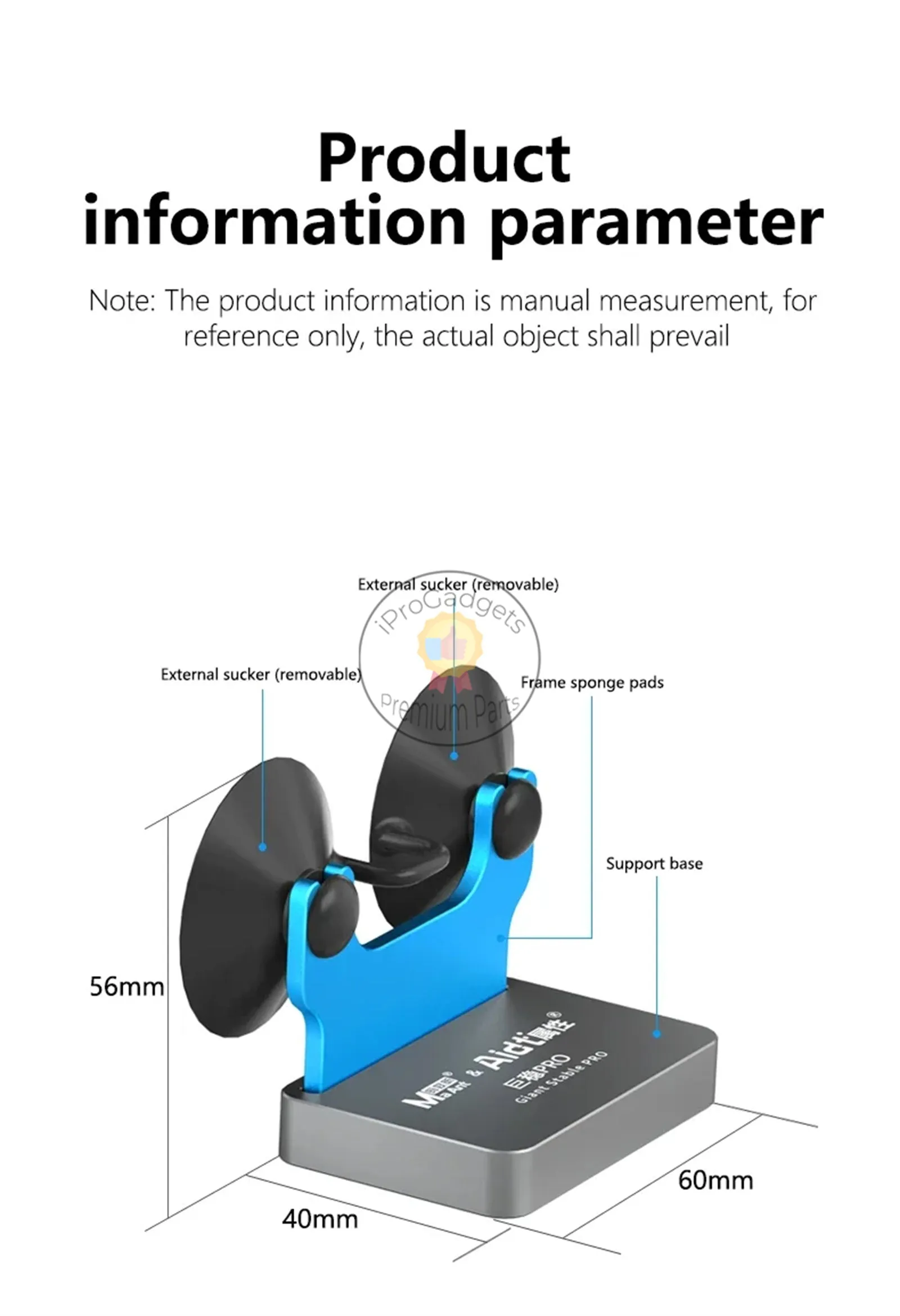 MaAnt PRO Giant Stability Support Screen Mobile Phone Repair Tools Battery Motherboard Removal Holder Side-mounted Clamp Fixture