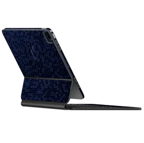 Magic Keyboard for iPad Pro 11" (Gen 1-2) LUXURIA Navy Blue HONEYCOMB 3D TEXTURED Skin