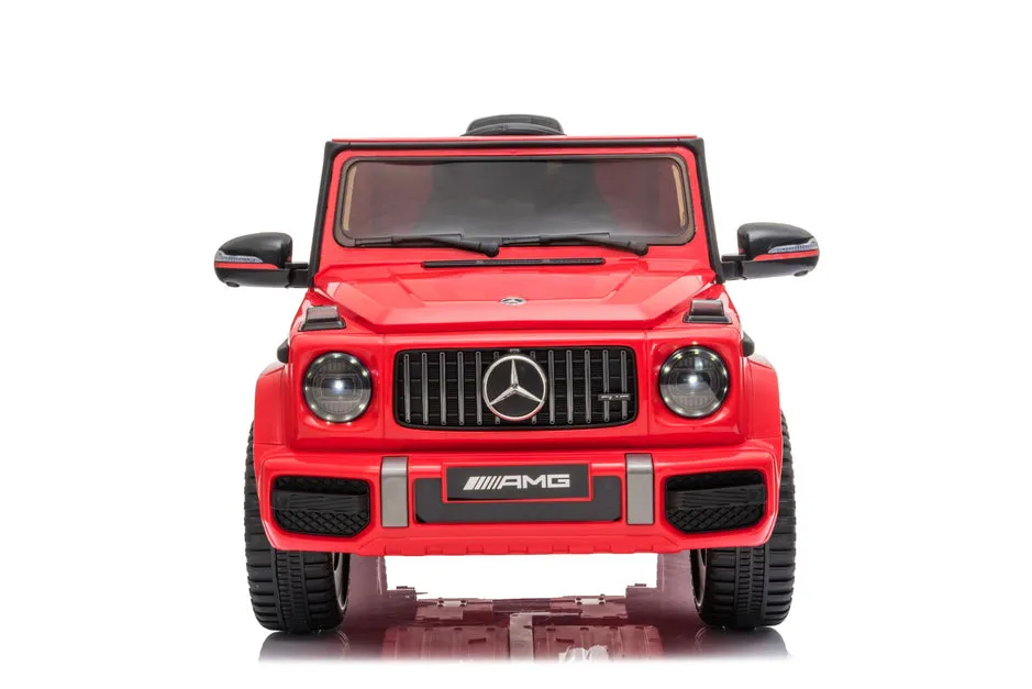 Mercedes-Benz AMG G63, 12V Electric Kids' Ride on Car With Parental Remote Control, LED Lights, Leather Seat and MP3- Kids on Wheelz