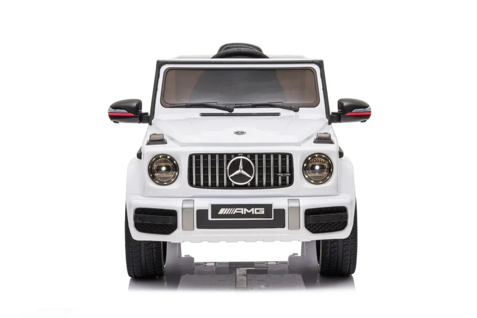 Mercedes-Benz AMG G63, 12V Electric Kids' Ride on Car With Parental Remote Control, LED Lights, Leather Seat and MP3- Kids on Wheelz