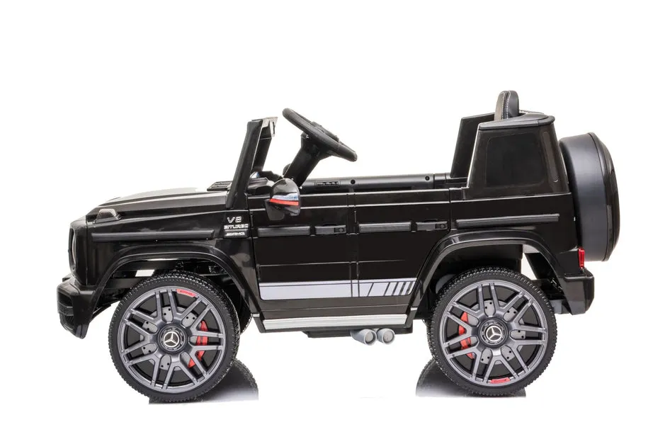 Mercedes-Benz AMG G63, 12V Electric Kids' Ride on Car With Parental Remote Control, LED Lights, Leather Seat and MP3- Kids on Wheelz