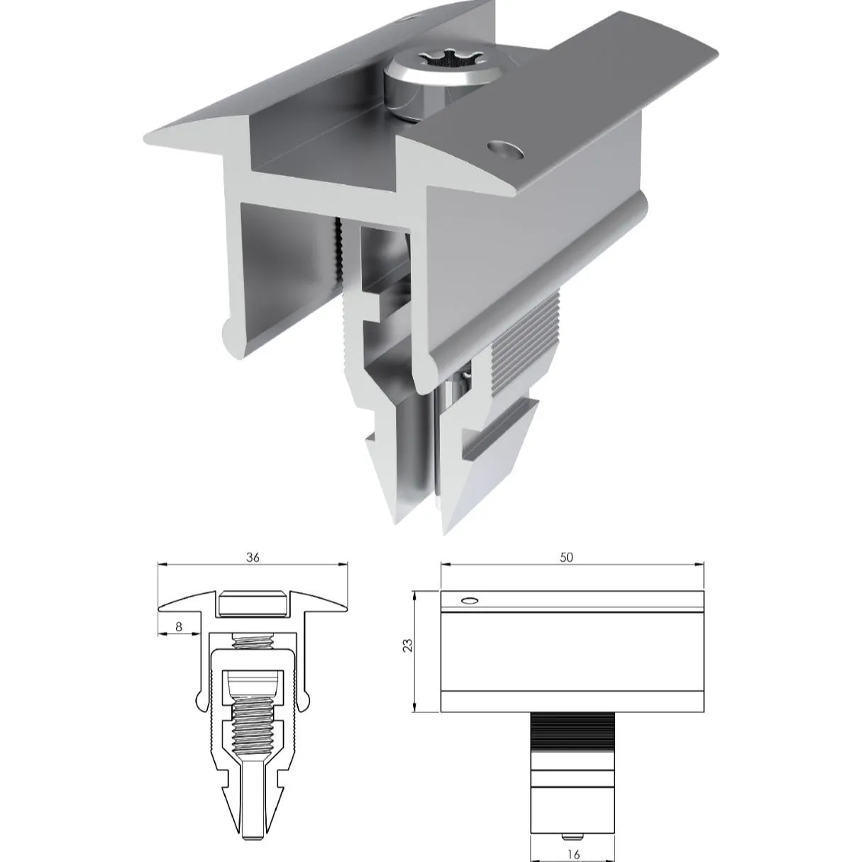 Middle/end Clamp 30-40mm