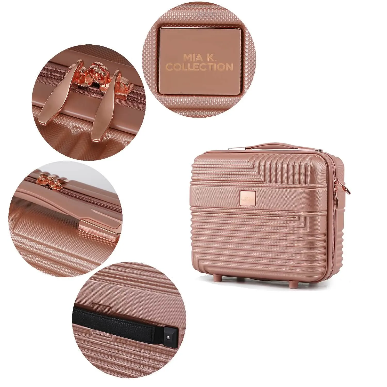 MKF Mykonos Adventure Set: Stylish Carry-On and Chic Cosmetic Bag Duo