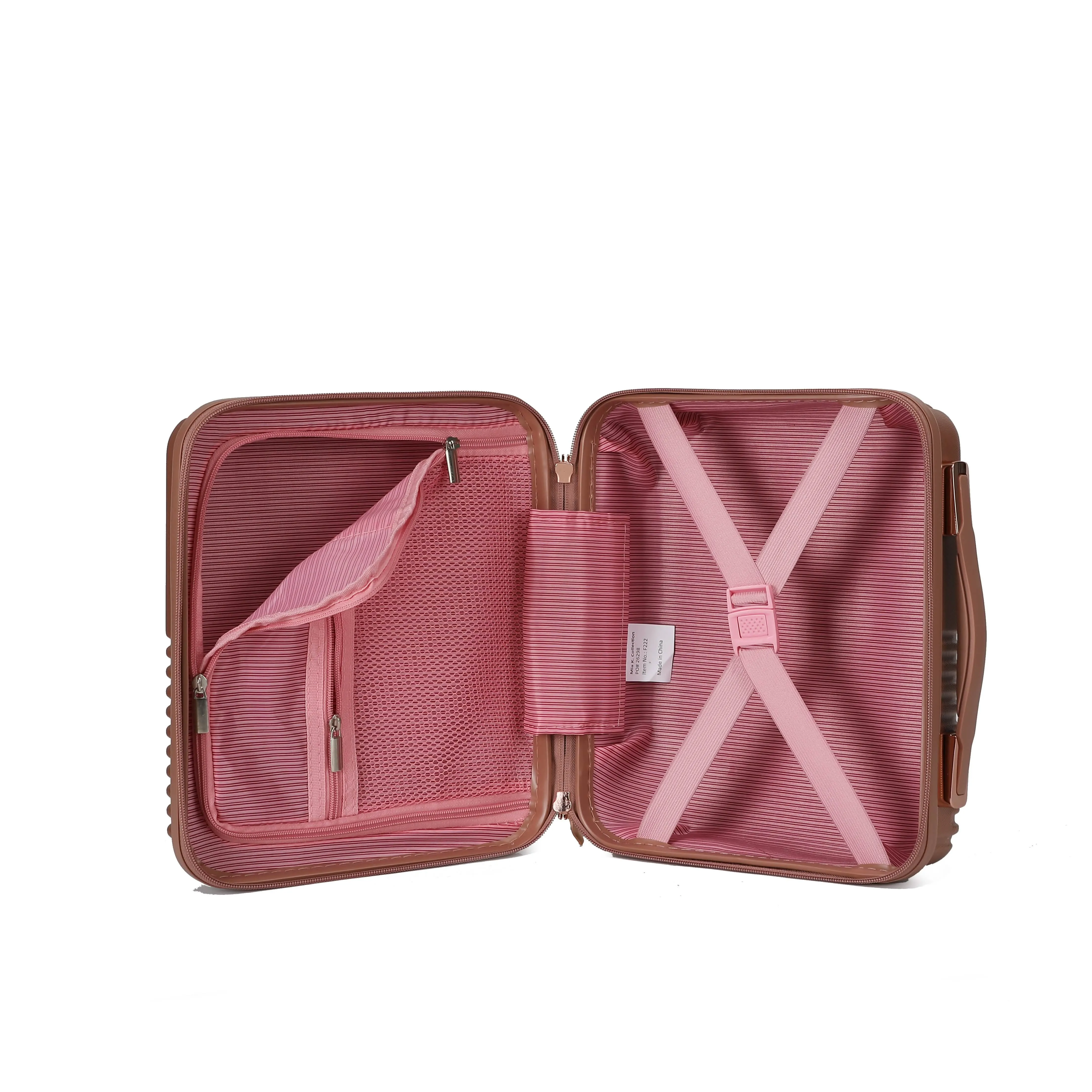 MKF Mykonos Adventure Set: Stylish Carry-On and Chic Cosmetic Bag Duo