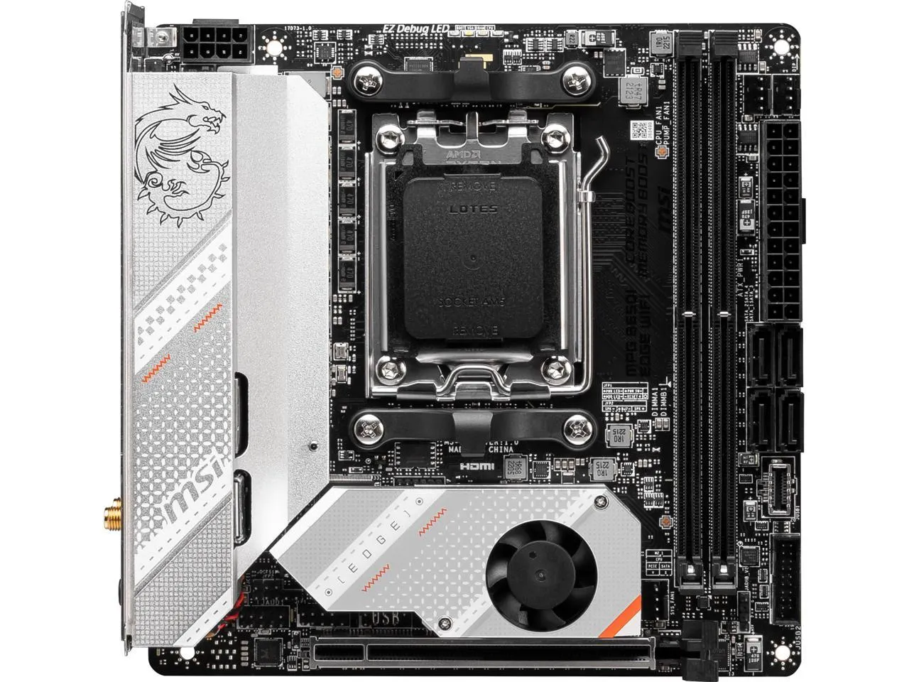 MSI MPG B650I EDGE WIFI DDR5,Socket AM5 Mini-ITX Motherboard