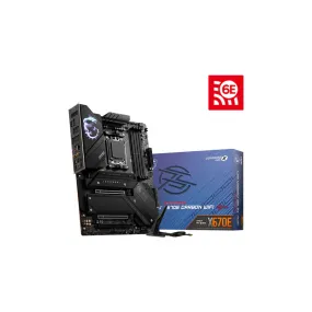 MSI MPG X670E Carbon WiFi Gaming Motherboard (AMD AM5, DDR5, PCIe 5.0, SATA 6Gb/s, M.2, USB 3.2 Gen 2, Wi-Fi 6E, HDMI/DP, ATX)