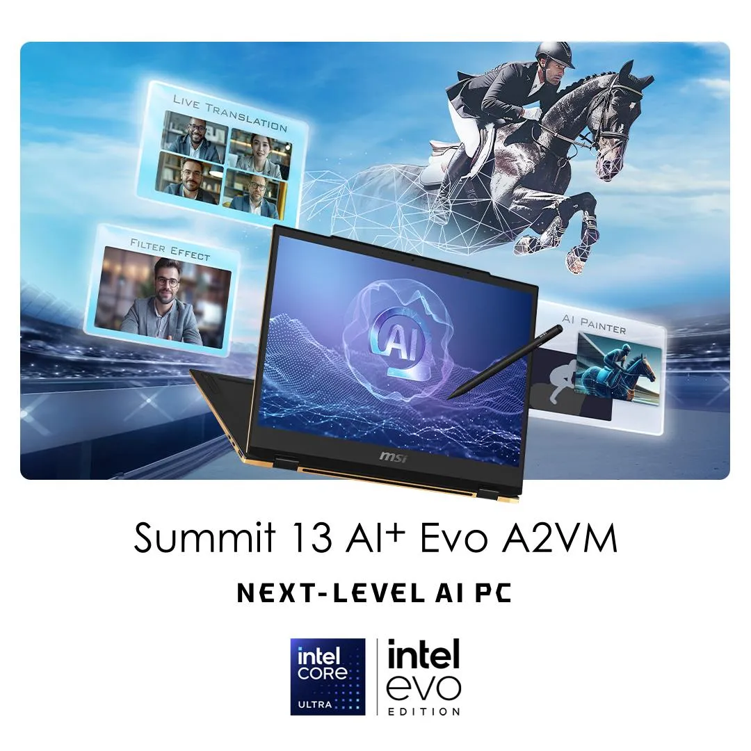 MSI Summit 13 AI  Evo 13.3" FHD  2-in-1 Laptop (Intel Core Ultra 9) [2TB]