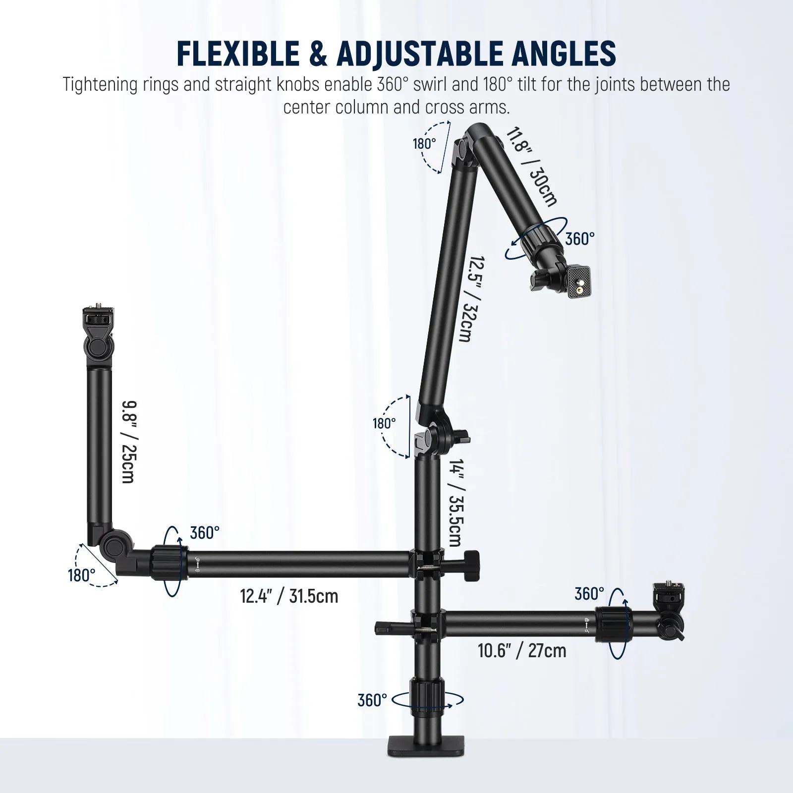 NEEWER ST008 Overhead Camera Desk Mount