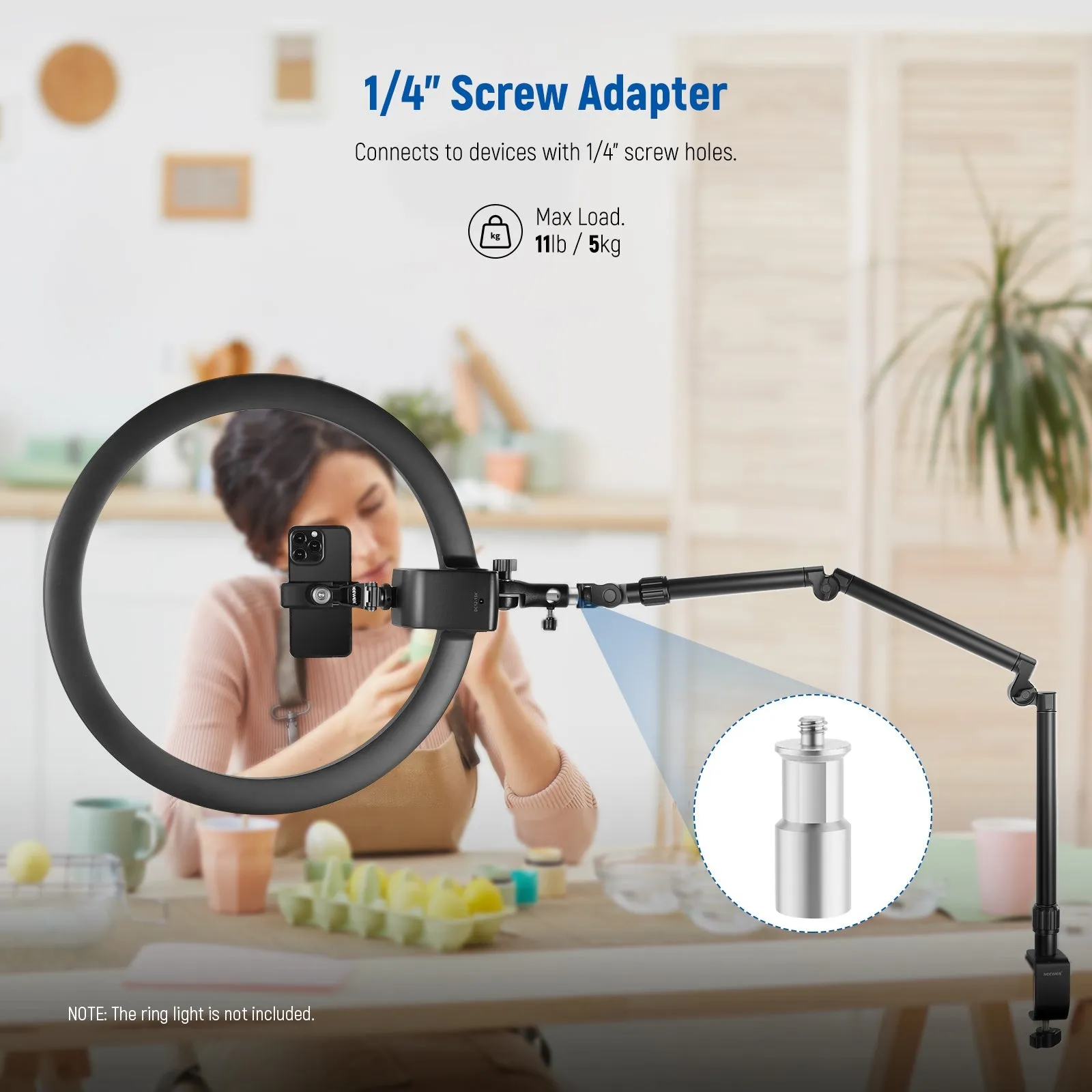 NEEWER ST3 C Clamp Webcam Stand Camera Mount