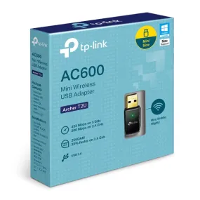 New | TP-Link AC600 Archer T2U Wireless Dual Band USB Adapter