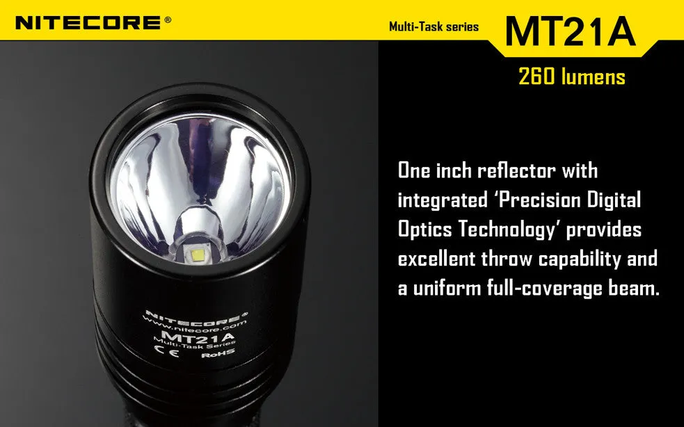 Nitecore MT21A CREE XP-E2 LED Flashlight 260 Lumens