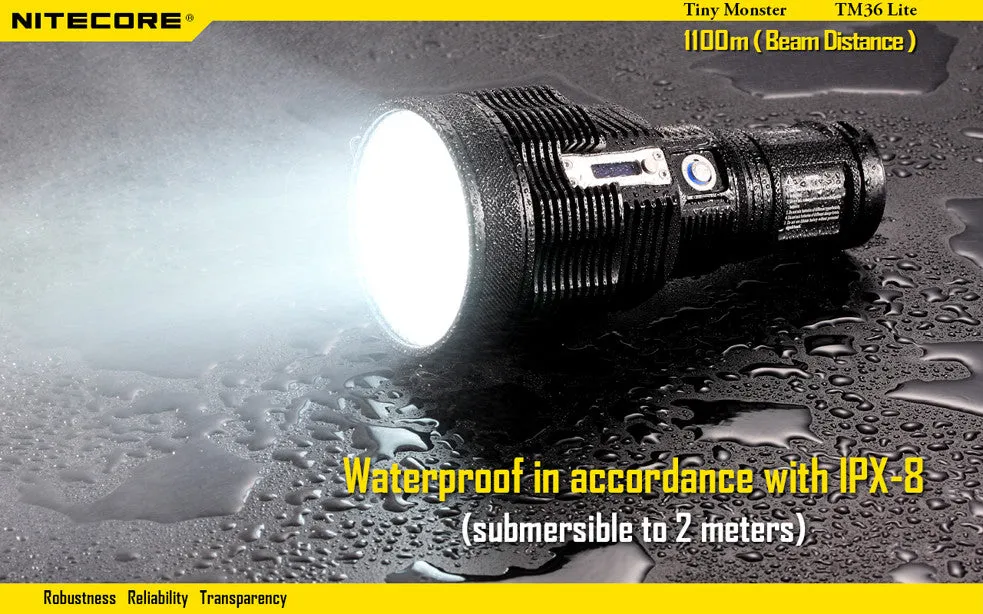 Nitecore TM36 Lite Luminus SBT-70 LED Rechargeable Flashlight