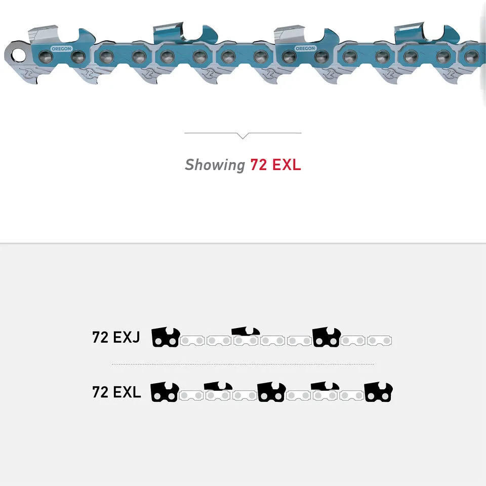 Oregon - 72EXL025U - 25' Reel Chainsaw Chain - 3/8" Pitch, .050" Gauge, Full Chisel for 33RS 25R