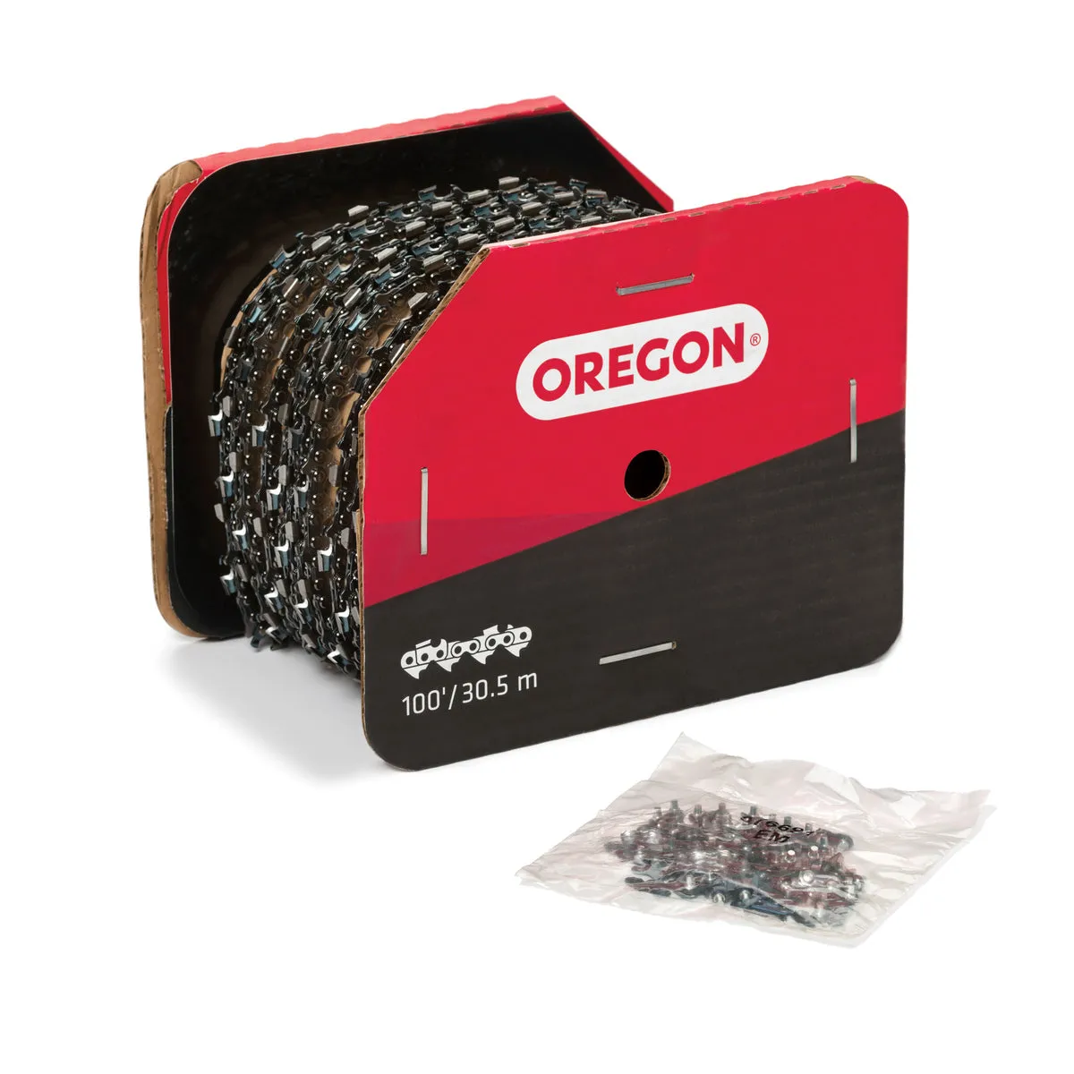 Oregon - 72V100U - 100' Reel Chainsaw Chain - 3/8" Pitch, .050" Gauge, Full Chisel for 503308201, 591132301, H80-100U, 33RS3100R