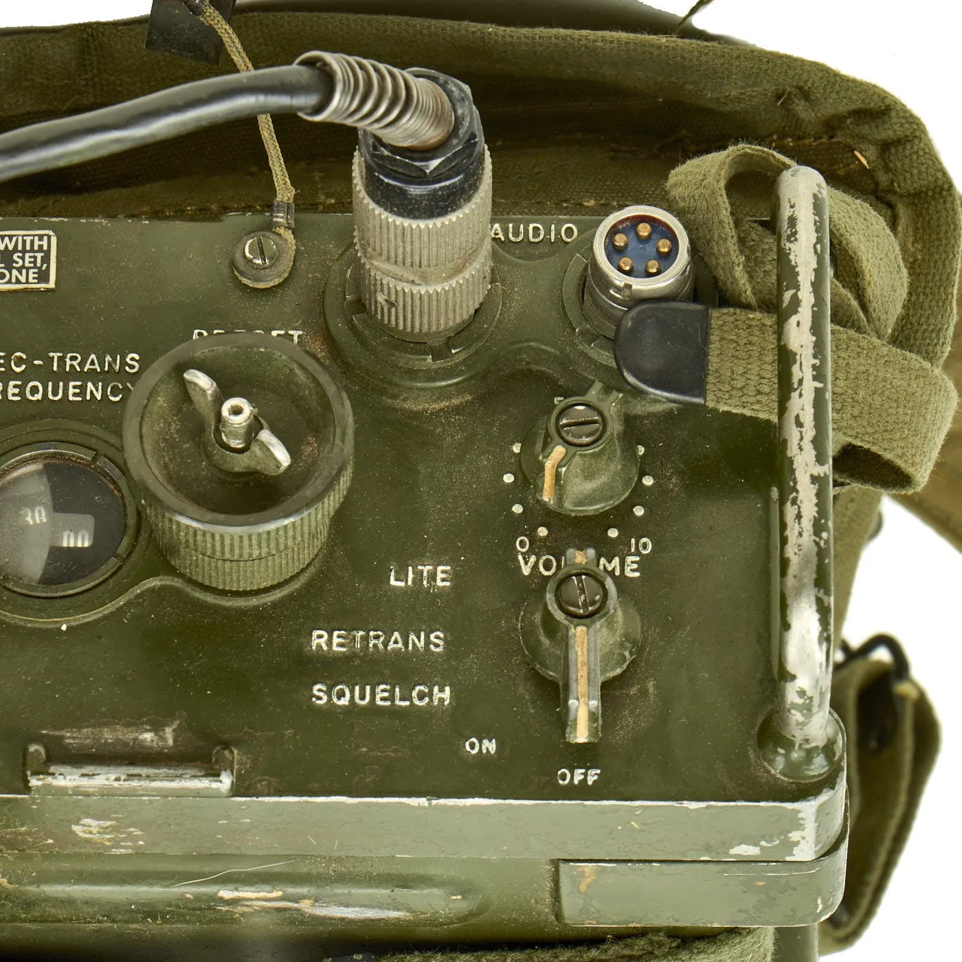 Original Vietnam War U.S.M.C. Radio Set RT-505B / PRC-25 Backpack Radio Rig - Serial 81316