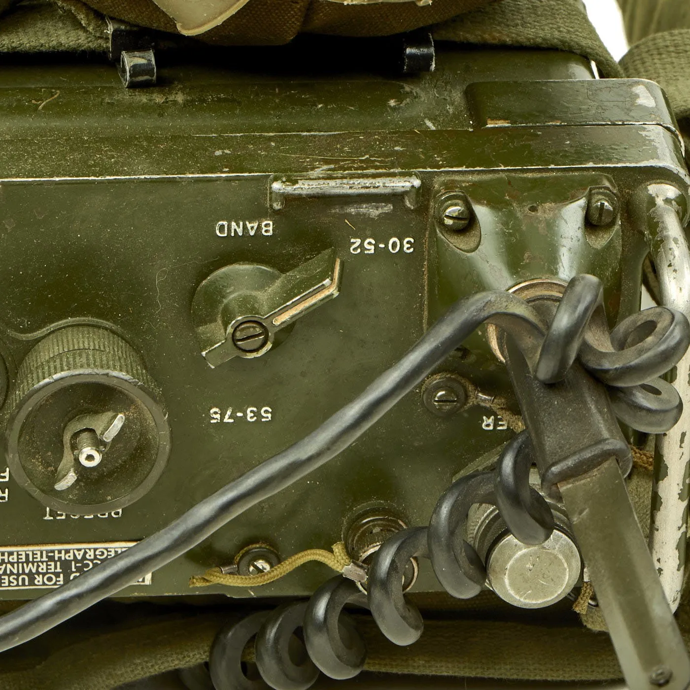 Original Vietnam War U.S.M.C. Radio Set RT-505B / PRC-25 Backpack Radio Rig - Serial 81316