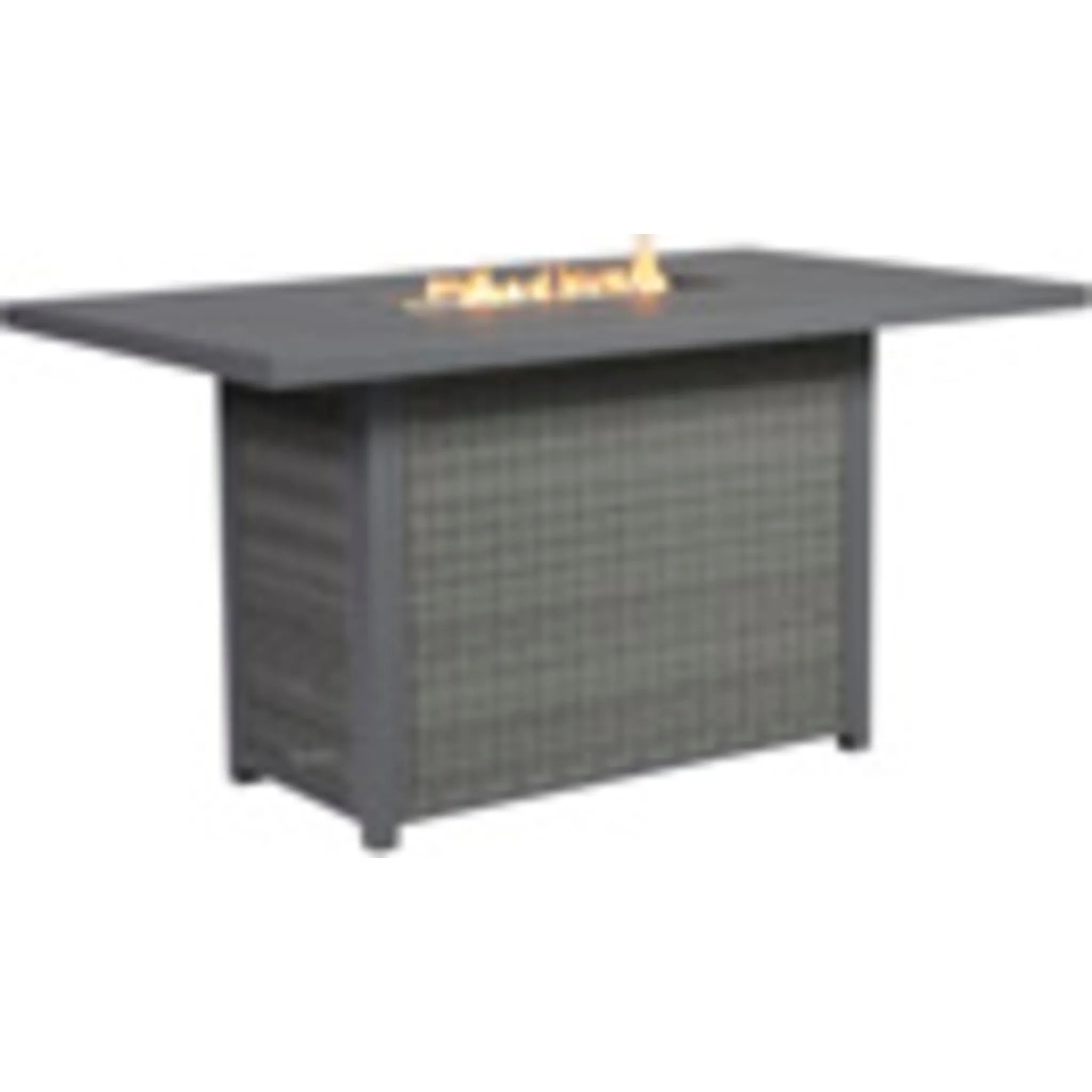 Palazzo Outdoor Bar Table with Fire Pit - Gray