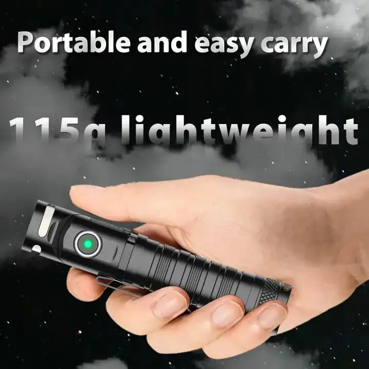 Peetpen P1 180 Degree Swivel Head Tail Magnetic EDC Type-C Rechargeable Flashlight