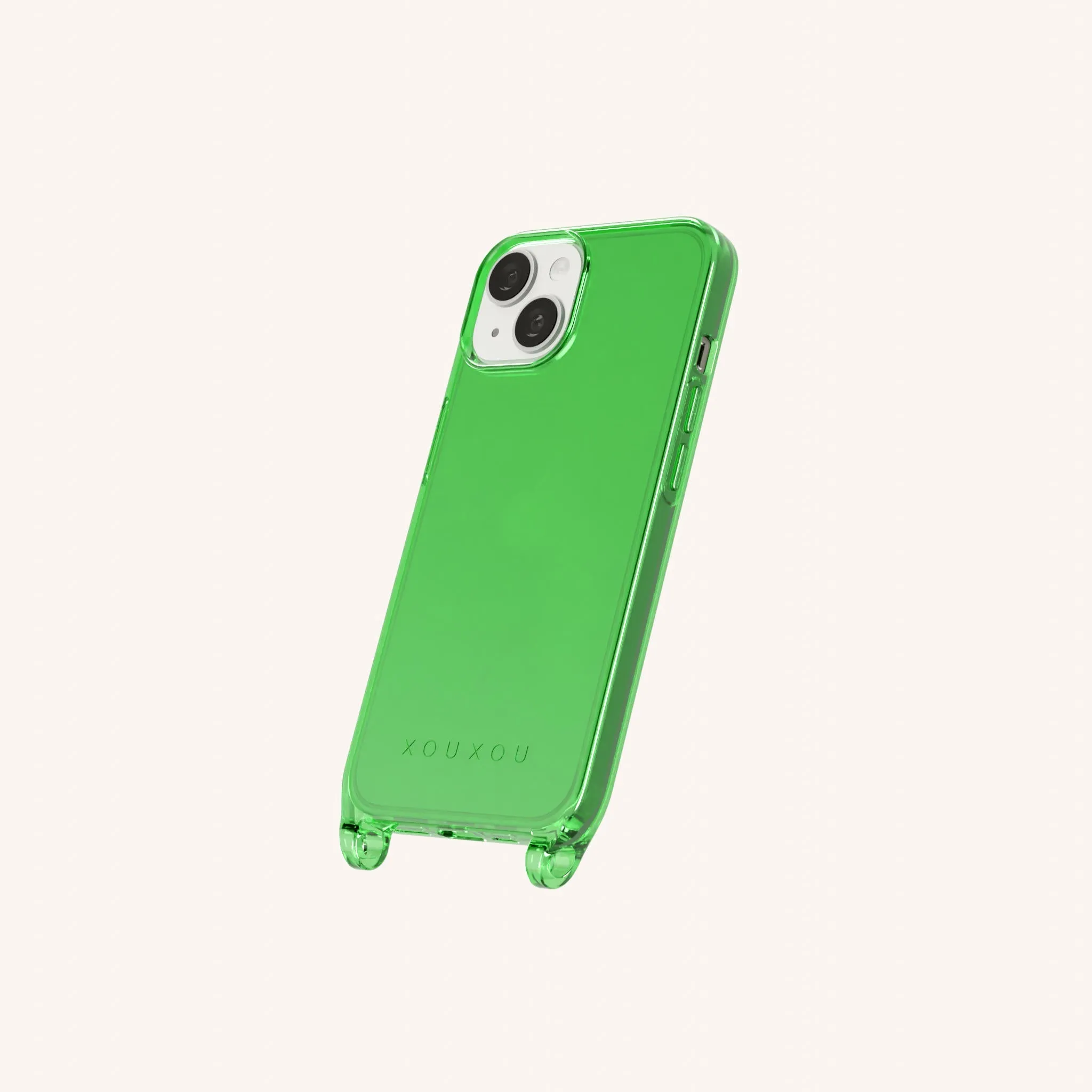 Phone Case with Eyelets in Acid Clear