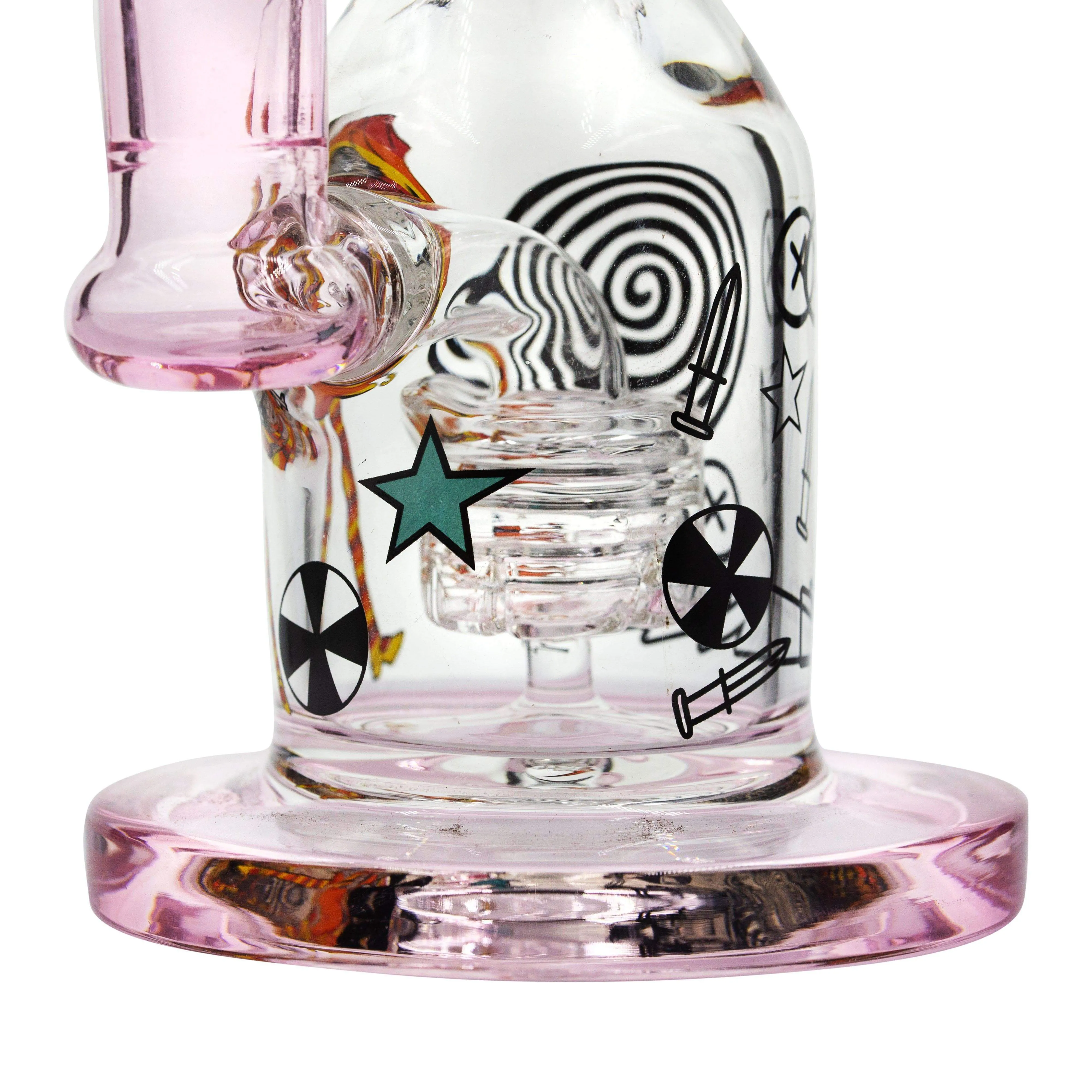 Pink Cartoon Bong - 7.5in