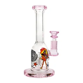 Pink Cartoon Bong - 7.5in