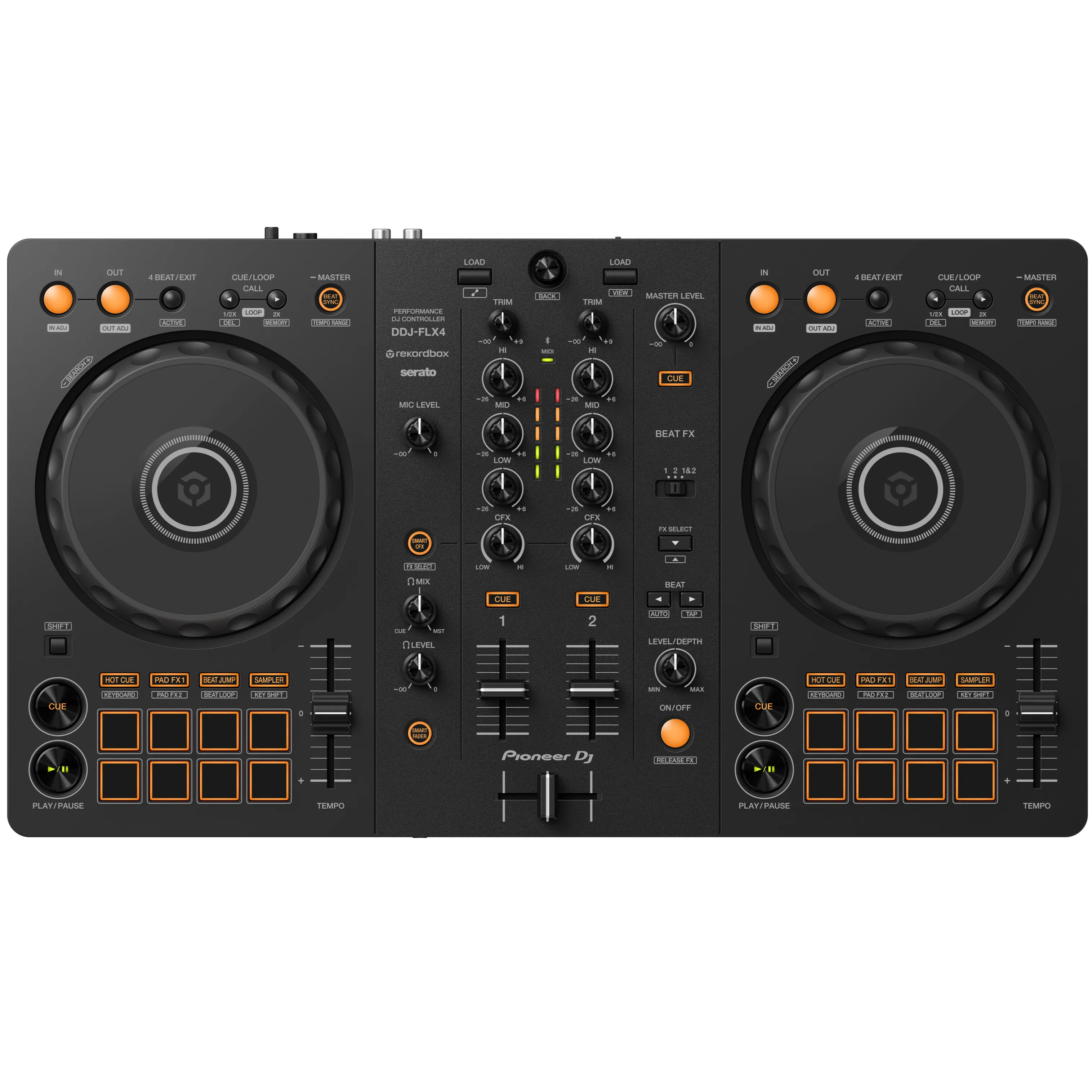 Pioneer DDJ-FLX4 2-Channel DJ Controller for Rekordbox & Serato DJ Lite