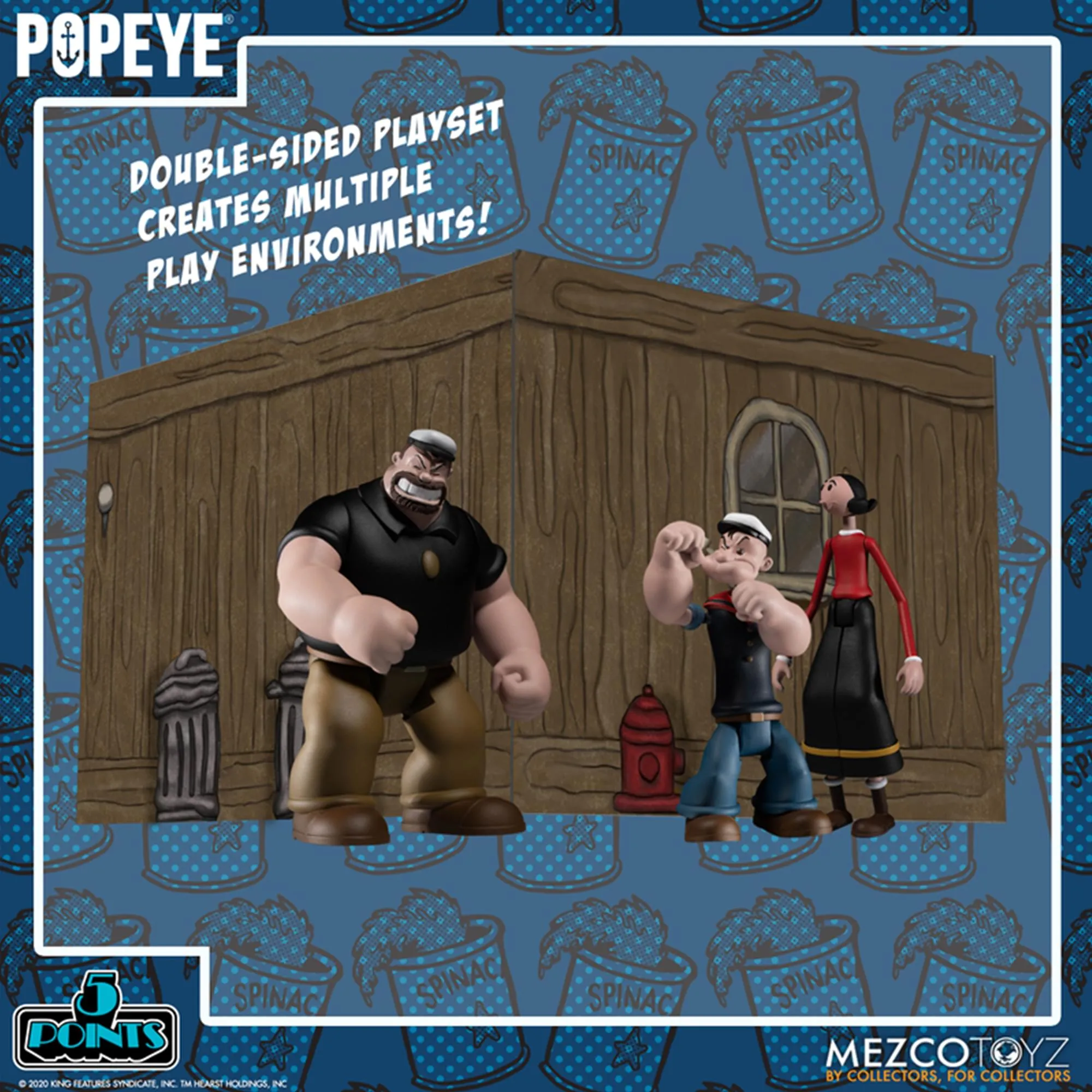 Popeye 5 Points Deluxe Action Figure Box Set