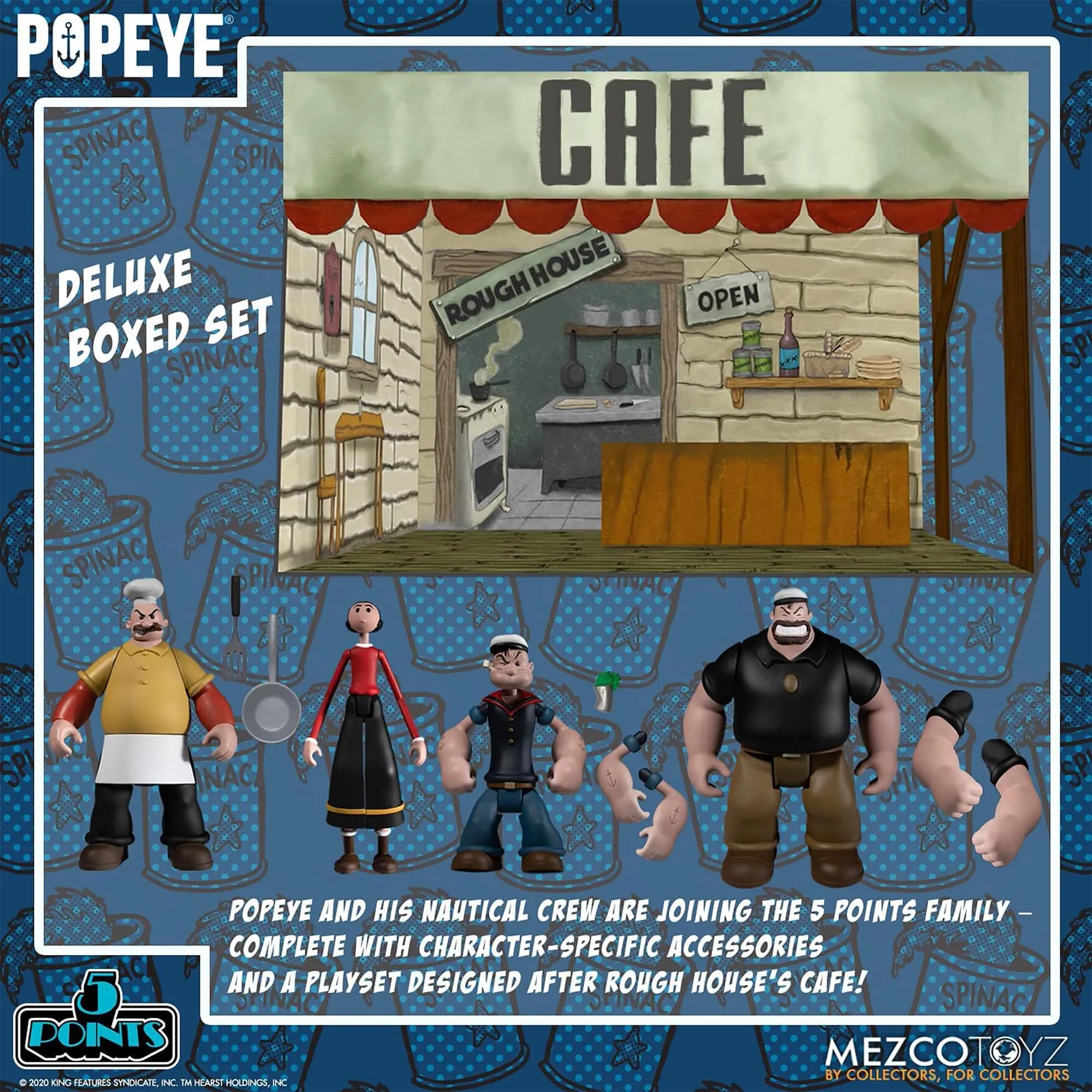 Popeye 5 Points Deluxe Action Figure Box Set