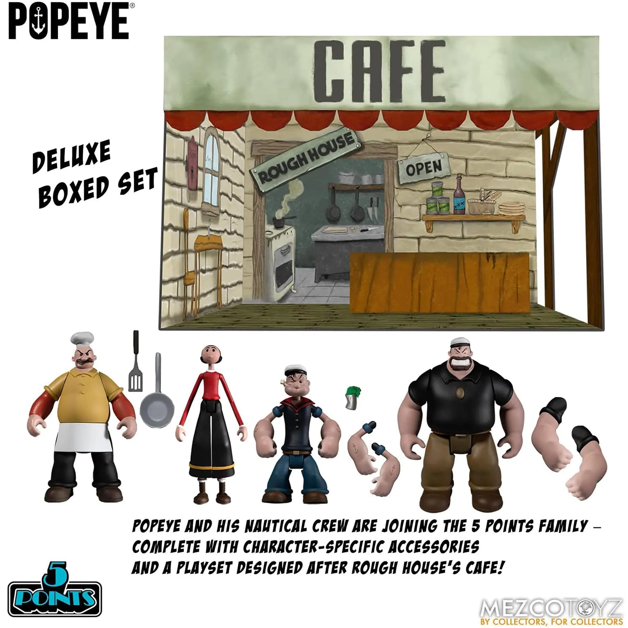 Popeye 5 Points Deluxe Action Figure Box Set