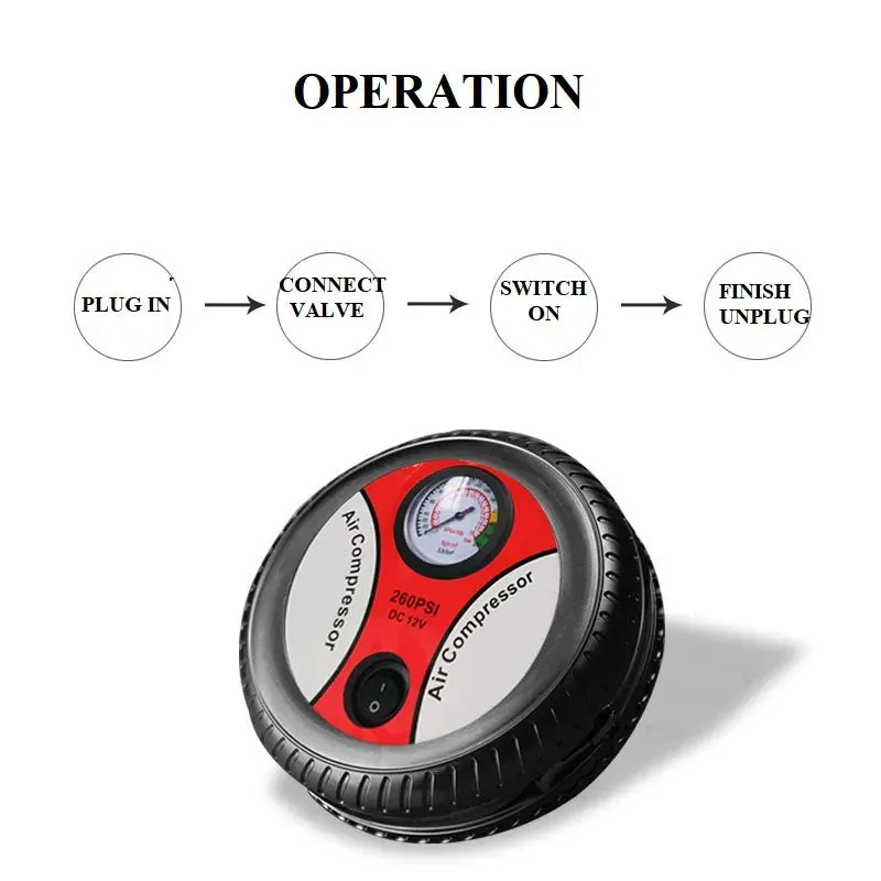 Portable Electric Mini Tire Inflator