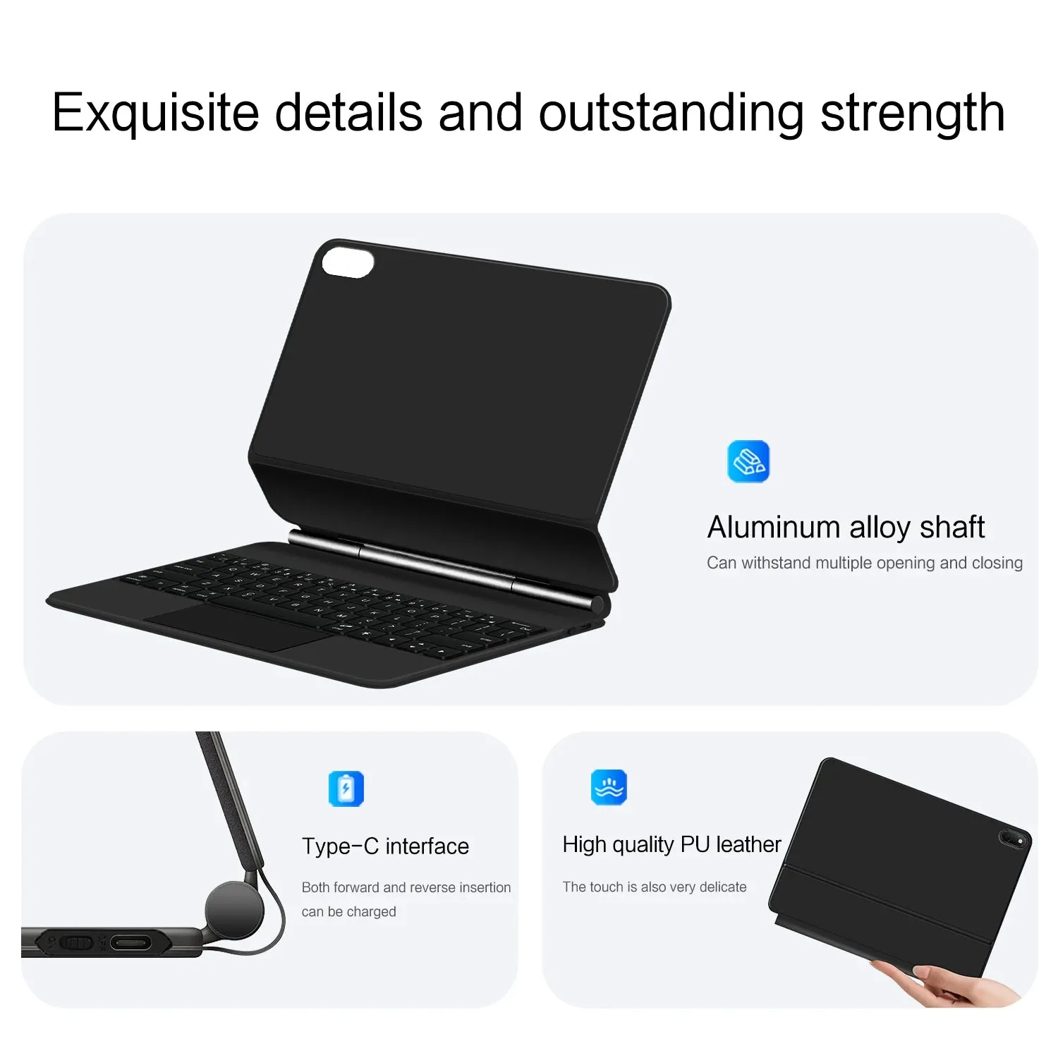 Premium HUWEI Magic Keyboard Folio - Smart Magnetic Case for Huawei MateBook E 12.6 inch 2022